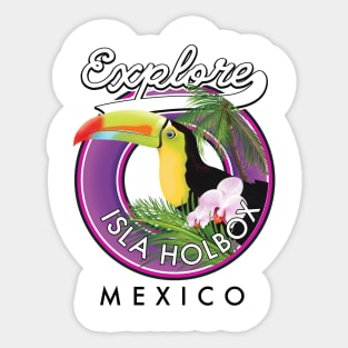 Isla Holbox Mexico travel patch. Sticker